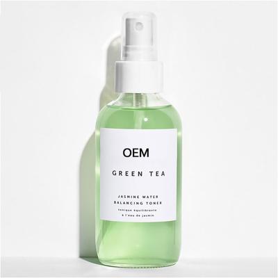 China Smoothing Toner OEM Green Tea Replenish Lock Water Night Repair Whitening Face Toner for sale