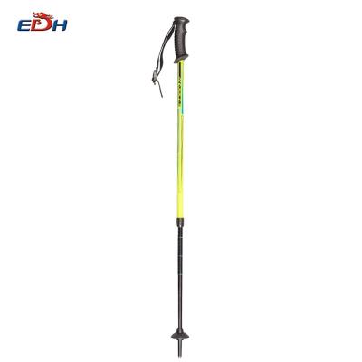 China Hot Selling Custom Plastic Lock Adjustable Handle Twist Aluminum Alpine Ski Poles for sale