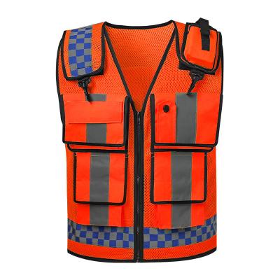 China Adults High Visibility Vest Safety Clothing Reflective Vest Wholesale Fluorescent Yellow Vest for sale