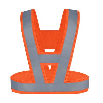 China Orange High Visibility Safety Vest Security Vests For Men for sale