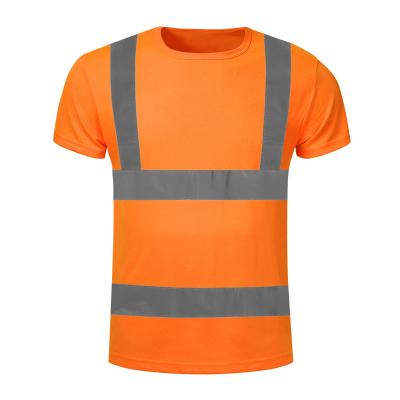 China High Visibility Hi Force Fluorescent Color Safety Yellow Orange T-Shirt for sale