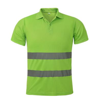 China Work Visibility Top OEM High Visibility Shorts Outdoor Wear T-shirt Sleeves Reflective Safety Safety T-shirt for sale