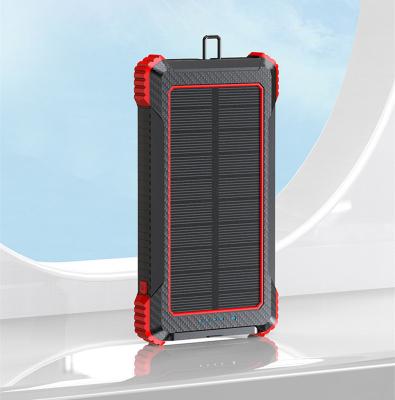 China Solar Panel Charging 10000mAh Solar Charging Power Bank With Wireless Charging 5W Function for sale