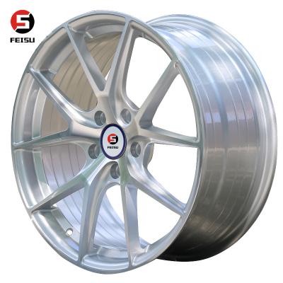 China Fashion Style 4 Hole /5 Hole Good Quality Aluminum Alloy Wheels New Design Modified Models With Silver For Auto Car Rims Spot Stock for sale