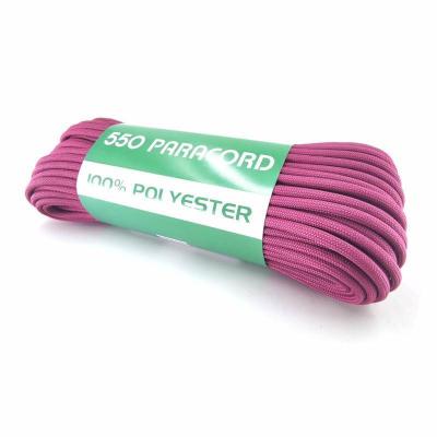 China Cordón de nylon del paracaídas de la supervivencia 550 100 pies de rosa de Paracord en venta