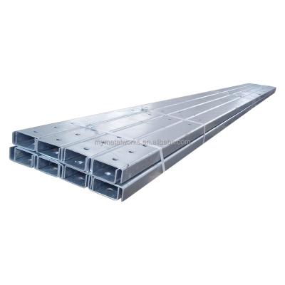 China Structure Pipe Cold Rolled Steel Rectangular Tube Thin Wall for sale