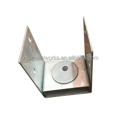 China Q235 Galvanized Bolt Down Post Support for sale