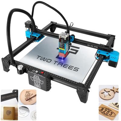 China 3D Tts55 Twotrees Grabadora Laser Cutting Wood Portable Mini Co2 Wood Cutting Gravur Portat Laser Engraving Machines for sale