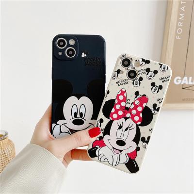 China Mickey Minnie Liquid Silicone Anime Cartoon Shockproof Cell Back Cover For pro 12 pro 13 max pro Xr Xs max 7 iPhone 11 phone cases for sale