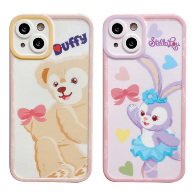 China Shockproof Cute Peter Rabbit Protect Camera Cartoon Couples Phone Case For iPhone 13 pro 12 11 pro XR max max Xs 7 8 plus IMD back cover for sale