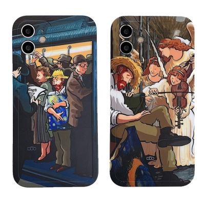 China Van Gogh Oil Painting Art IMD TPU Shockproof Soft Back Cover For iPhone 12 pro 11 pro 8 Max 7 Plus XsMax XR Shockproof Cell Phone Case for sale