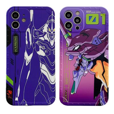 China Evangelical Warrior Shockproof EVA Japan Cartoon Soft IMD Case For iPhone 11 12 pro 8 7 max plus Xs XR XsMAX 12 pro mini 12 back cover for sale