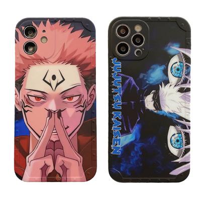 China Cartoon Shockproof Cell Phone Jujutsu Kaisen Back Cover For iPhone 12 pro 11 pro 8 Max 7 Plus Max XR Xs 12 Mini Soft IMD Phone Case for sale