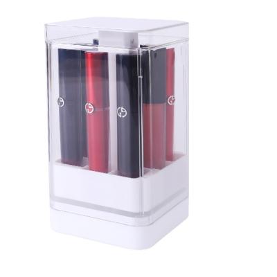 China 2021 Dust Proof Clear Window Grid Lipstick Multi Stocked Lifting Storage Box for sale