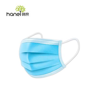 China Breathable Blue White Disposable Face Mask Hannai Mask for sale