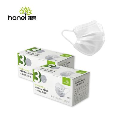 China Non Sterile Surgical Mask Breathable Disposable Waterproof Safety Protective Face Mask for sale