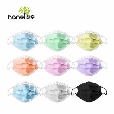 China Earloop Kids Face Disposable Black Medical Surgical Mouth Breathable Type IIR Cloth Fashion Children Design Mask for sale