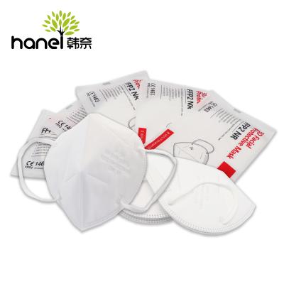 China Eco-friendly In Stock 5 Layers Wholesale Disposable KN95 Respirator Face Dust Mask for sale