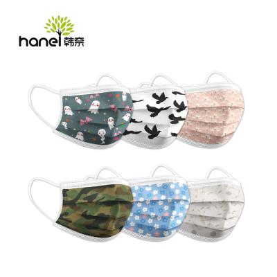 China Breathable Multi Patterned Medical Face Mask With Cute Print Pattern for sale