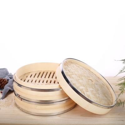 China Sustainable New Customized Bamboo Steamer Favors Refined-bam for sale