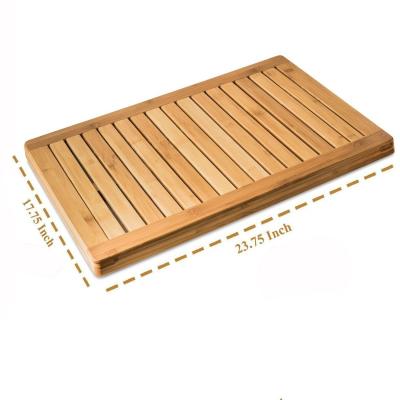 China Refine-bam Bathroom Bestsellers Natural Bamboo Floor Mat for sale