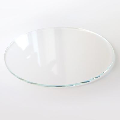 China Custom Size Toughened Shape Furniture 1mm 2mm 3mm 4mm 5mm Round Toughened Glass With Polished Edges for sale