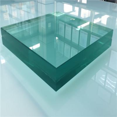 China thk grade industrial explosion proof construction plate 20mm 30mm clear glass for construction for sale