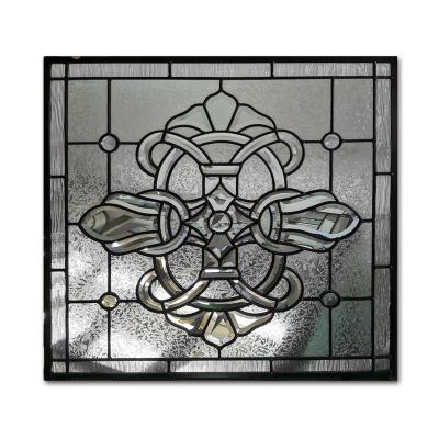 China Unique design provides art building stained glass beveled glass pieces for skylight and window hanging panel for sale