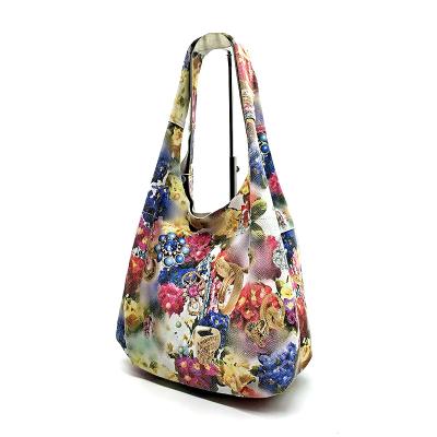 China Newest Women's Ladies Large Hobo's Genuine Leather Ladies Outdoor Good Quality Genuine Leather Snake Printing Soft Top Handle Shoulder Bag for sale