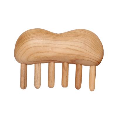 China Comfortable/Durable/Anti-static Peach Sandalwood Hair Styling Wooden Comb Ornaments Care Tool Massage Comb Customization for sale