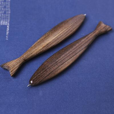 China Cheap Wooden Pen Anufacturers Environmental Friendly/Durable Material Custom Promotional Fish Shape Customize Wooden Products for sale