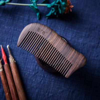 China Custom Logo Comfortable/Durable/Anti-Static No Static Beard Styling Comb Personalized Wooden Comb Ornaments Comb for sale