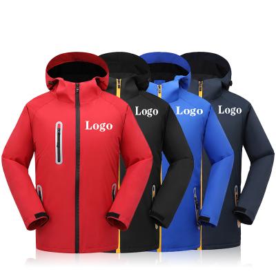 China Factory supply waterproof anorak hoodie jacket coat with zipper men's customizable windproof hooded anoraks for sale