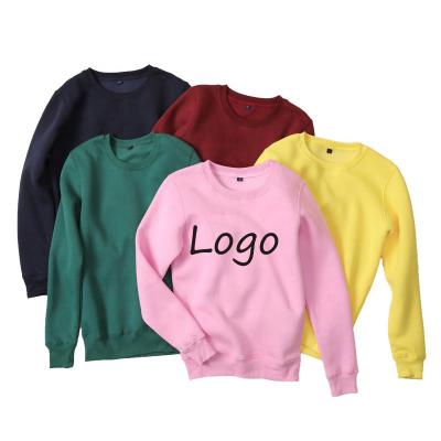 China 2021 Anti-Shrink New Fashion Cotton Polyester Hoodie Plus Sweatshirt Logo Embroidery Crew Neck Sweater Custom Size O Neck for sale