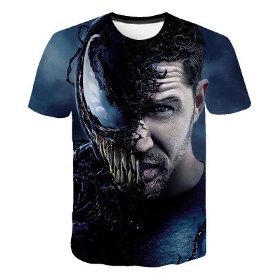 China Copy of Viable Mens 3d T-shirts For Mens Womens Printing Spider-man Venom Custom T-shirts High Quality T-shirt for sale