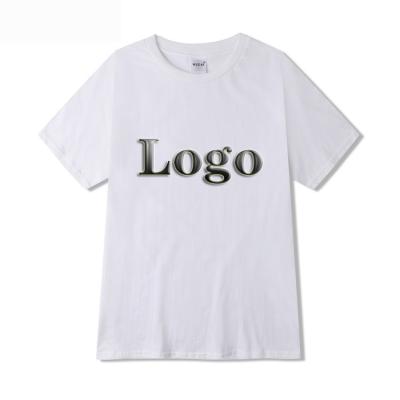 China QUICK DRY Mens Tee Shirts Customized 100% Cotton Fabrics T-shirt Plain Unisex Printed T Shirt For Men for sale