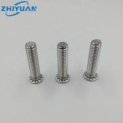 China Flat Self Stainless Steel FHS-M5-6/8/10/12/15/18/20/22/25/28/30/35/38/40/45/50mm Hitching Stud Bolt head plate files all rivet bolt for sale