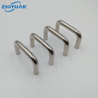 China Modern OD 4.5-M 2.5 U Type High Quality Round Bar Steel Be Plated Door Handles&Knobs For Furniture Or Cabinet for sale