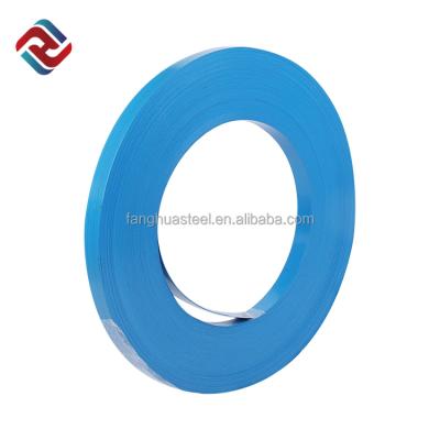 China Packing machine factory priceblue steel painted packing strap made in china for sale