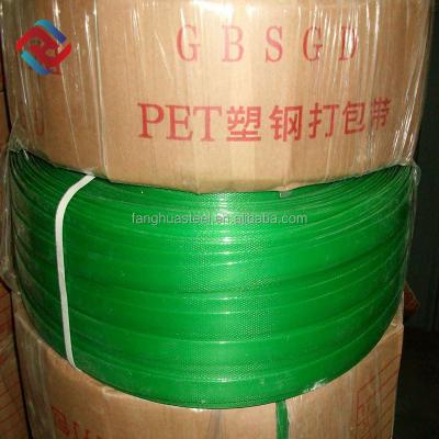 China Eco - Friendly Smooth Emboss Green Black PET Strap Racing Tying Tape Wire for sale