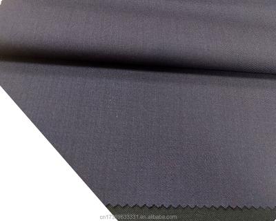 China Double Faced Fabric 70% Wool 29% Polyester 1% Gray Blue Stock Premium Conductive for sale