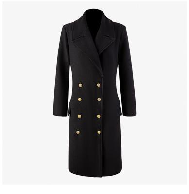 China new coming Anti-wrinkle 2021 women coat lapel blazer lapel slim coat elegant long x thick ladies coat for sale