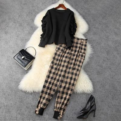 China 2021 Breathable Women Autumn Fashion Clothes 2 Piece Pants Set Women Clothing Outfits Clothes for sale