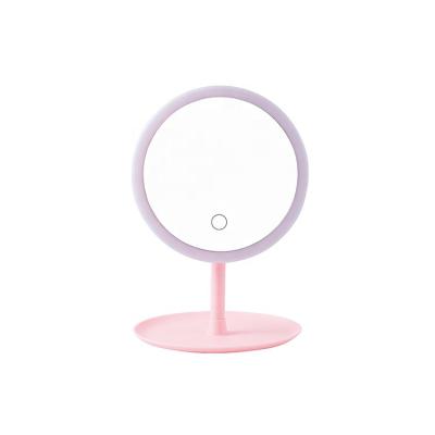 China Portable Lighted Makeup Dressing Table Mirror Lighted Makeup Mirror With LED Light for sale