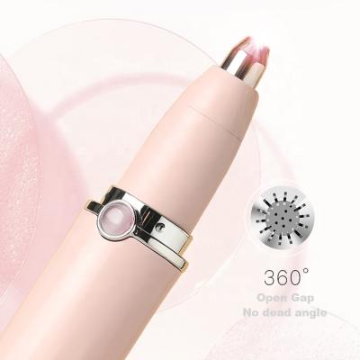 China 360Â ° Hot Selling Lady Painless Eyebrow Razor Mini Beauty Portable Automatic Electric Eyebrow Rechargeable Trimmer Quick Balance Usb for sale