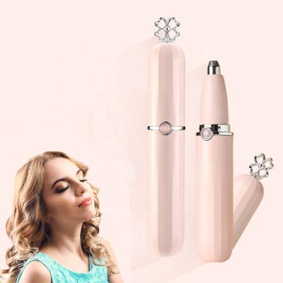 China 360Â ° Quick Balance USB Rechargeable Fashion Eyebrow and Facial Hair Trimer Electric Painless Razor Eyebrow Trimmer for Lady for sale