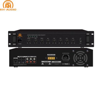 China Factory Wholesale Background Music RH-AUDIO System Mixer Amplifier For Commercial Sound System for sale