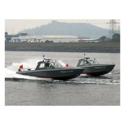 China Patrol 13.5M Fiberglass Boat For RC Army Police Boat High Speed ​​Boat For Sale for sale