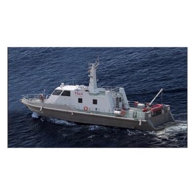 China Patrol 30M Fiberglass Patrol Boat For Sale Military Boat Aluminum Catamaran With Crane Dinghy For Army Police Crew Boat for sale