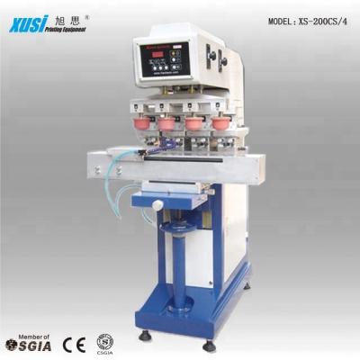 China XS-200DSS/4 Stationery Four Color Pad Printing Machine for sale